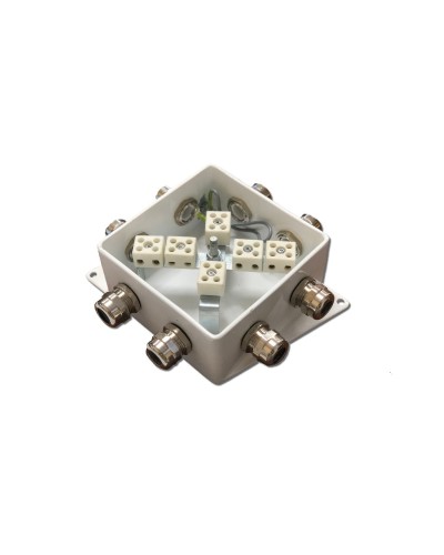 КМ-О (12к*6,0)-IP66-120х120, шесть вводов: Коробка монтажная огнестойкая в Сургуте