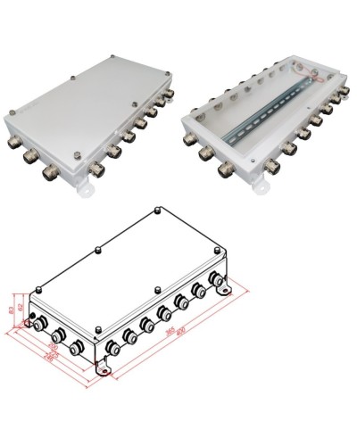 КМ IP66-2040. Коробка монтажная электротехническая. Гефест в Сургуте