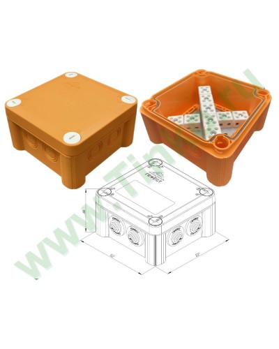 КМ-О-1212(П)(18к)-IP55: Коробка монтажная огнестойкая в Сургуте