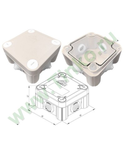 КМ-1010(П)-IP55. Коробка монтажная. Гефест в Сургуте