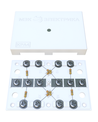 KRA-4 75 Om white (MEC42101). Коробка на 4 абонента. МЭК-Электрика в Сургуте