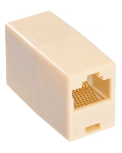 RJ-45 (розетка)-RJ-45 (розетка) (бежевый): Разъем распределительный в Сургуте