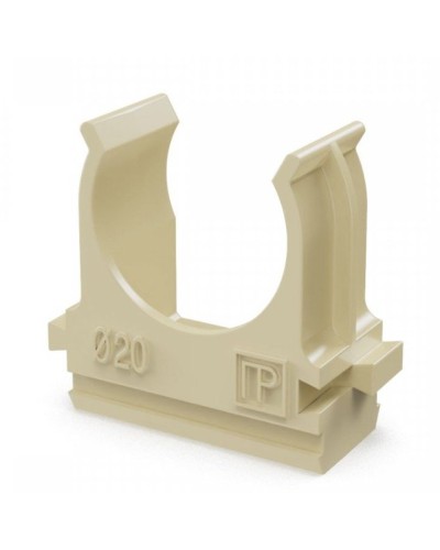 Крепёж-клипса для труб АБС-пластик сосна D20 (100 шт) (PR13.0049). Крепление для труб ПВХ. Промрукав в Сургуте