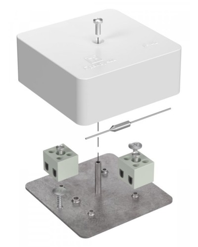 Коробка огнестойкая 75х75х30 (40-0450-FR1.5-4-П). Коробка огнестойкая для открытой установки. Промрукав в Сургуте
