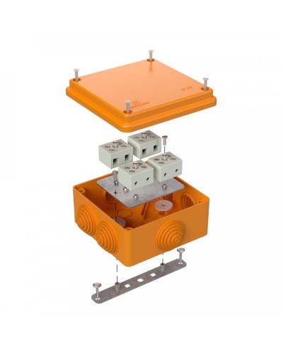 Коробка огнестойкая 100х100х50 для о/п (40-0300-FR6.0-8). Коробка огнестойкая для открытой установки. Промрукав в Сургуте