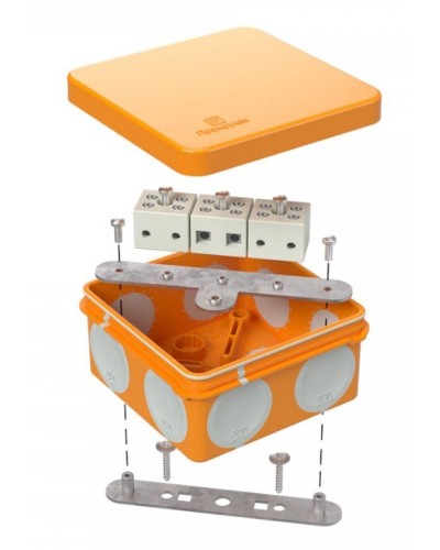 Коробка огнестойкая 60-0210-FR6.0-6 Е15-Е120 80х80х40. Коробка огнестойкая для открытой установки. Промрукав в Сургуте