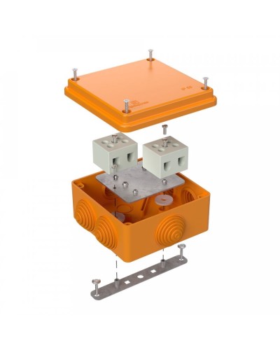 Коробка огнестойкая 100х100х50 для о/п (40-0300-FR10.0-4). Коробка огнестойкая для открытой установки. Промрукав в Сургуте